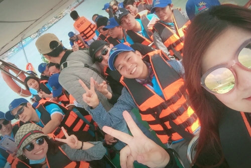 Chào mừng đoàn công ty Neolab Việt Nam đến với tour Cù Lao Chàm 2 ngày 1 đêm 17 -18.03